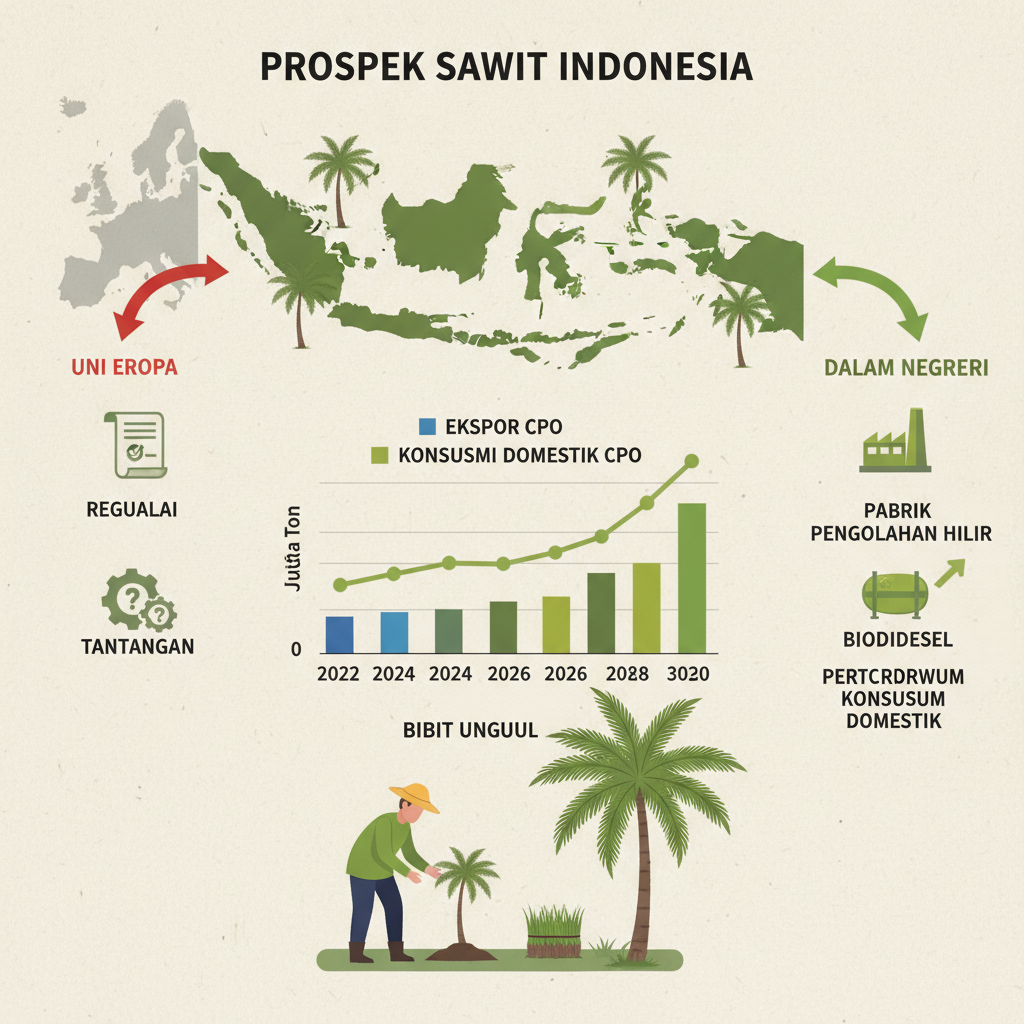 Strategi Kelapa Sawit Indonesia: Mitigasi UE, Genggam Peluang Domestik