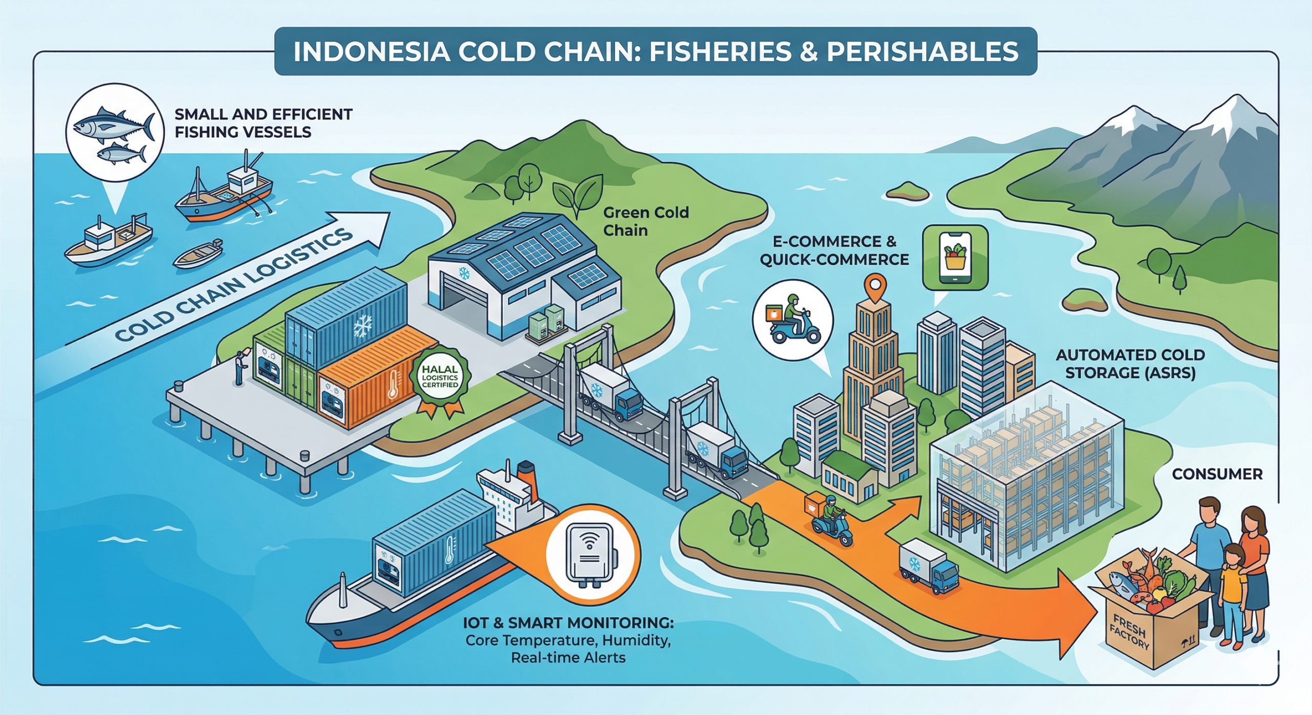 Cold Chain Logistics for Fisheries and Perishables in Indonesia